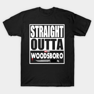 Straight Outta Woodsboro Scream 6 Horror Movie Slasher Movie Ghostface Woodsboro T-Shirt